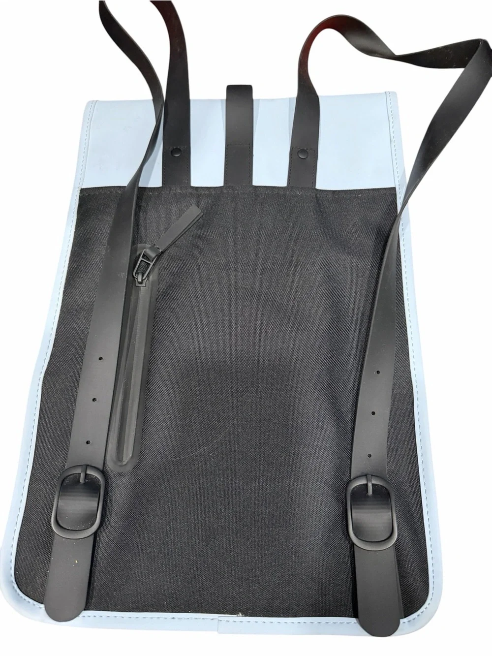 Rains Sky blue Backpack Mini NWT w/ a few scuff marks.Pics part of description